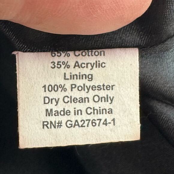 Anthropologie Eva Franco A Line Geometric Patterned Dress Red and Black Size 10 - Picture 11 of 11